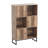 Versatile 50 Inch bookcase with three compartments and three doors Book Case