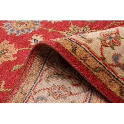 Finest Oushak Red Rug 5'0" x 6'11"