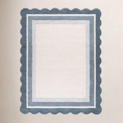 Hand-Tufted Wool Striped Outdoor Rug