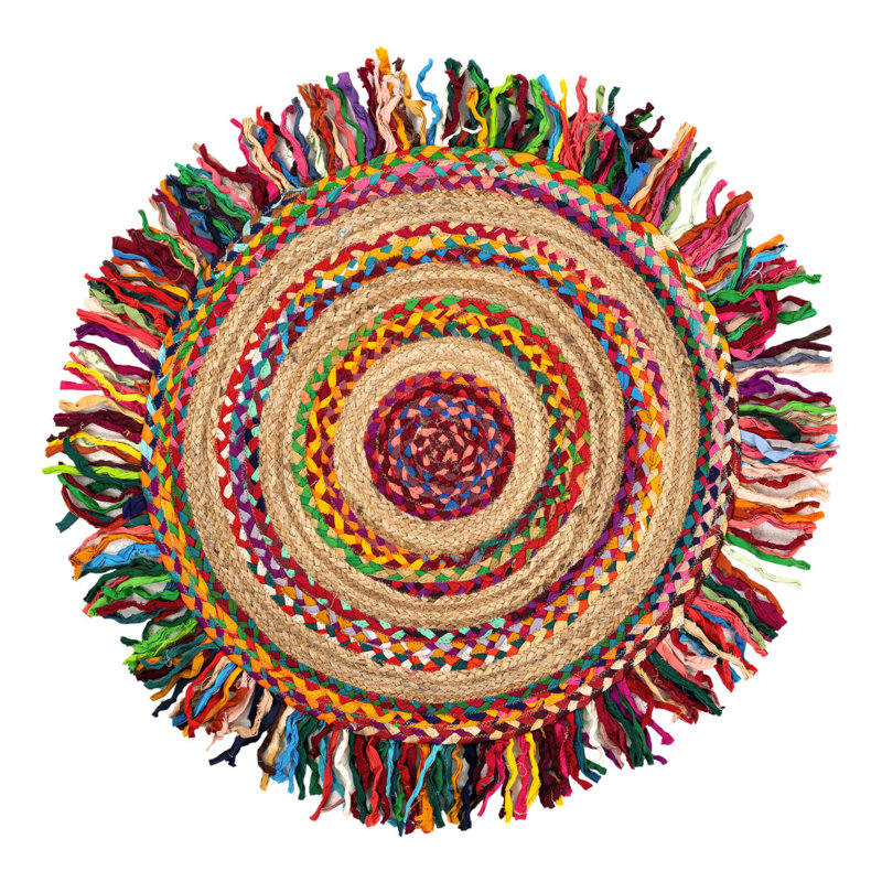 Ruffles Commodore Rug, Round 3'1"