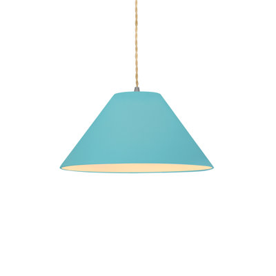 Radiance - Luminaire suspendu 1 lumière Avola - Piscine réfléchissante - Nickel brossé - l 11 po x H 5,5 po - Ampoule remplaçable - Corde torsadée beige