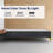 Karvin 15" Premium Velvet Material Wood Box Spring/Bed Frame, Durable, Stylish, Multi Color-88933201-88933192