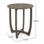 Table circulaire en bois de 27,5 po Hermosa
