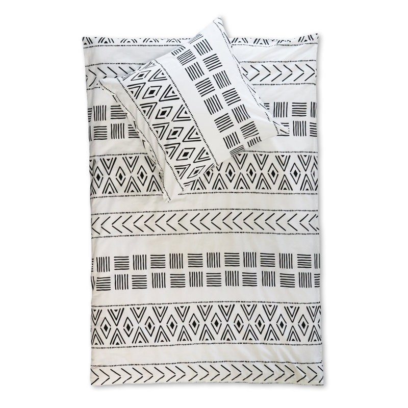 Serrano Geometric Shapes Duvet Cover Set with Pillowcases Included