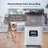 Penthouse Paws® Smart Automatic Dog Feeder with LCD screen– 6L Capacity, App-Controlled, Voice Recorder, Anti-Jam, Battery Backup – Black - Stainless Steel-98469374