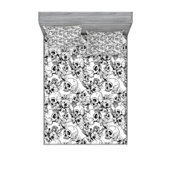 Ambesonne Microfiber Patterned Fitted Sheet | Wayfair