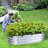 Galvanized Raised Garden Bed Silver-1408503366