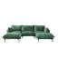 Canapé et chaise modulaire réversible en velours de 111,02 po de large Nedek, 5 pièces-2022964710