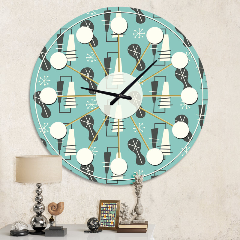 Horloge murale 1950 Mid-Century 1950, Moyenne
