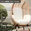 Fauteuil de patio en osier avec coussin en rotin New Grid Style-1768535088-1768535089