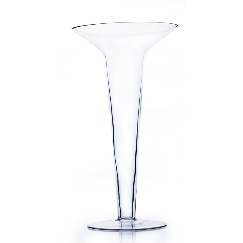 Vase en verre Alyson, H 20 po x l 10 po x P 10 po