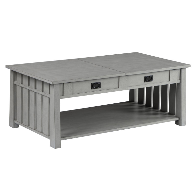 Single Coffee Table, Antique Grey