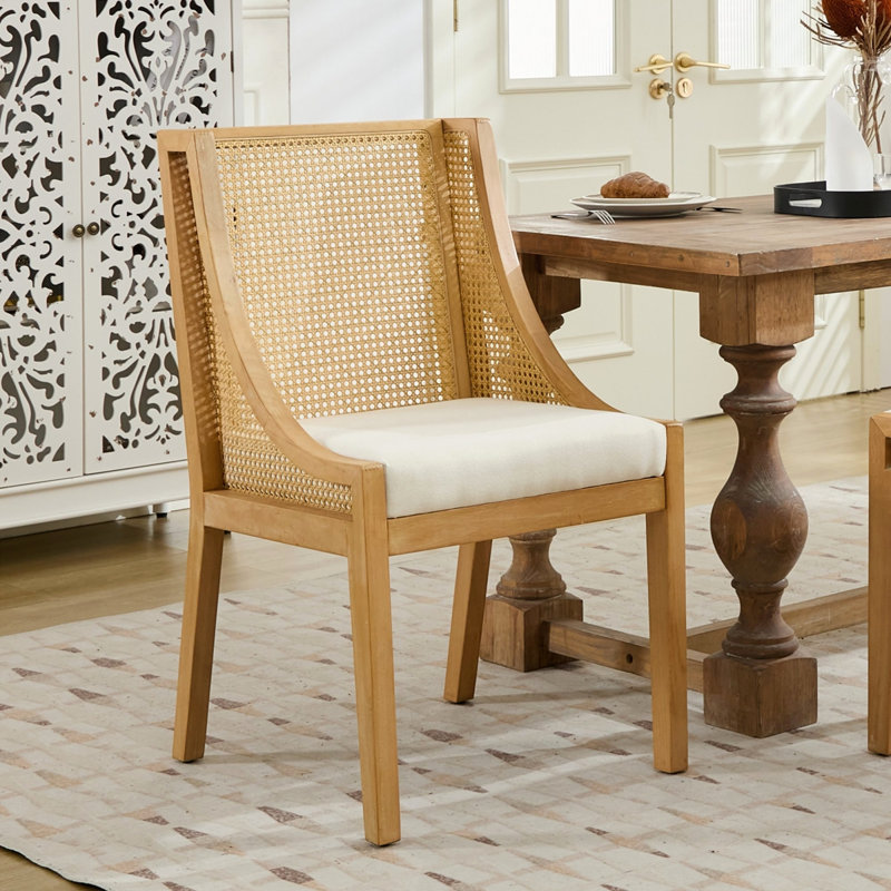 Chaises de salle à manger en rotin, Beige