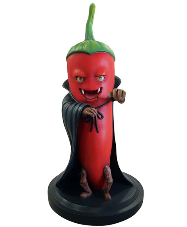 Count Dracula Chili Over Sized Spooky Veggie Statue