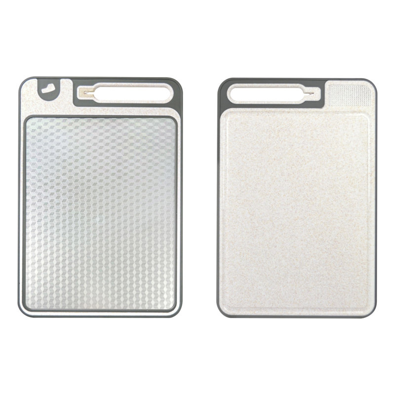 Planche à découper en acier inoxydable pour maille double face avec grande paille de qualité alimentaire, B