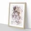 Abstract Lion Art Watercolour - Picture Frame Graphic Art-56923259-56923260
