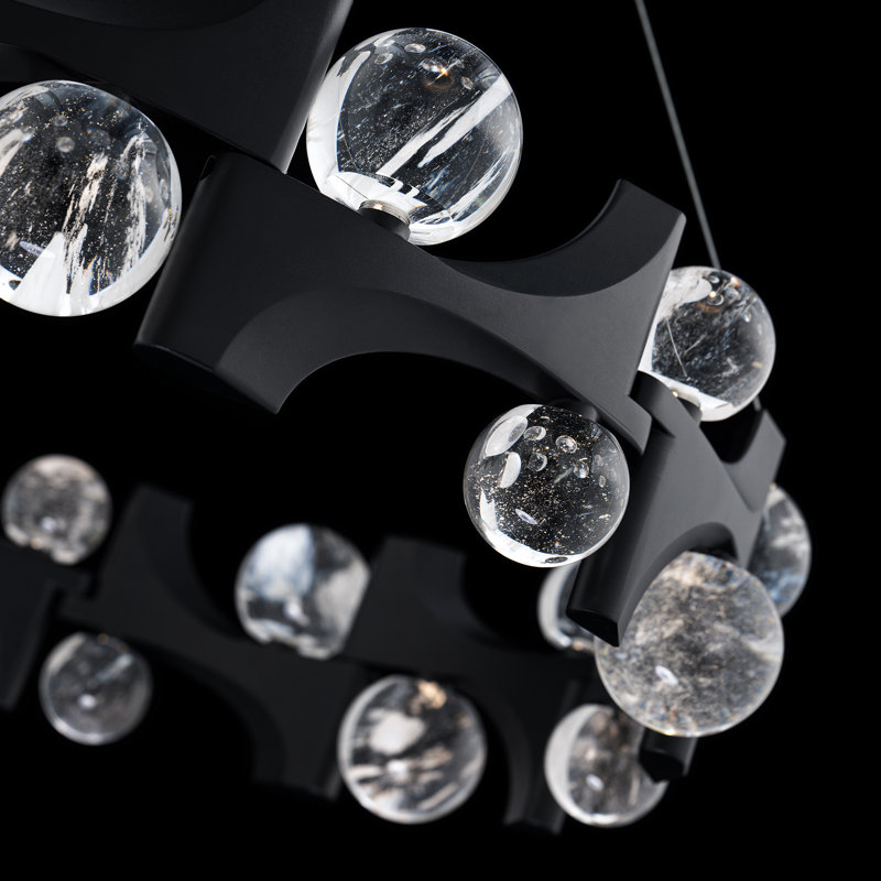 Amorina 24 - Light LED Pendant, Black