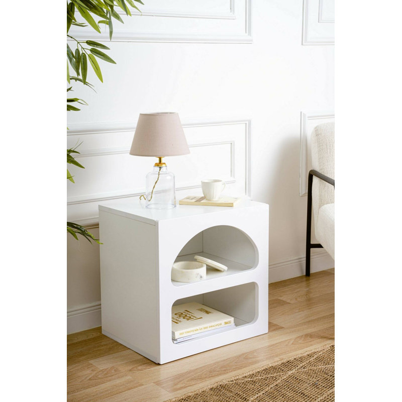 Curtsinger 50cm W Manufactured Wood Bedside Table