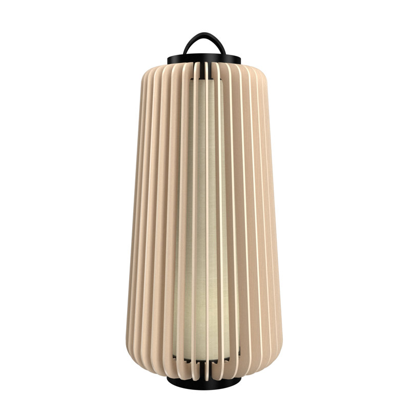 Stecche Di Legno Desk Table Lamp, 30.81" H x 14.04" W x 14.04" D, Organic Cappuccino
