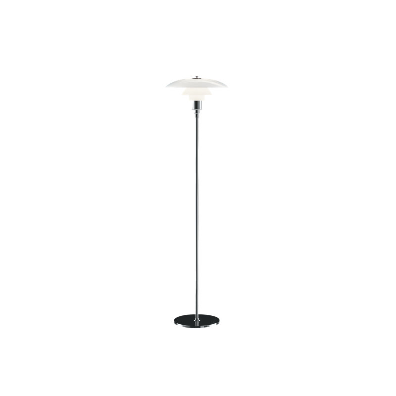 PH Floor Lamp, High Lustre Chrome Plated