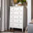 Solid Wood 5 Drawer Dresser-295876665