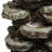 Alpine Corporation WIN930 39" Outdoor Multi-tier Rock Floor Fountain With Led Lights