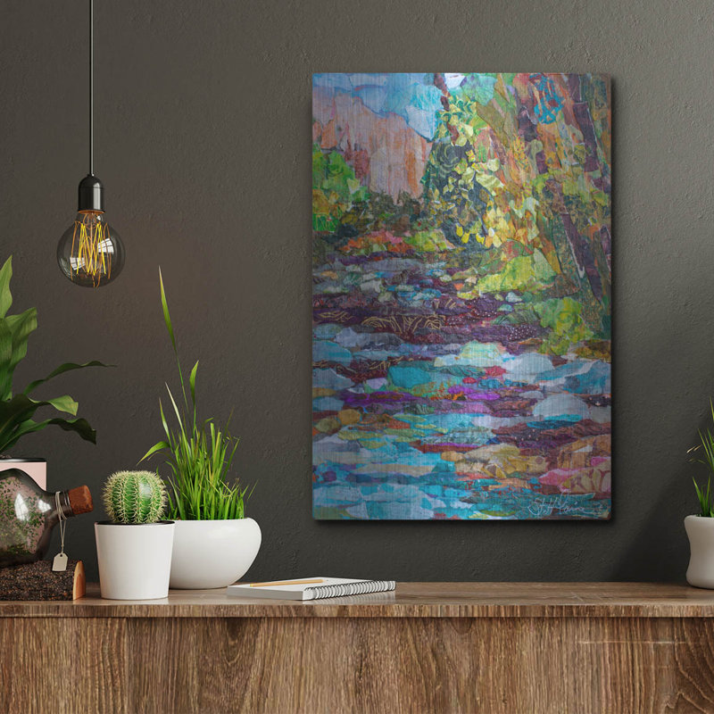 «Respite» par St. Hilaire Elizabeth, art mural en métal, 12 po x 16 po, H 16 po x l 12 po
