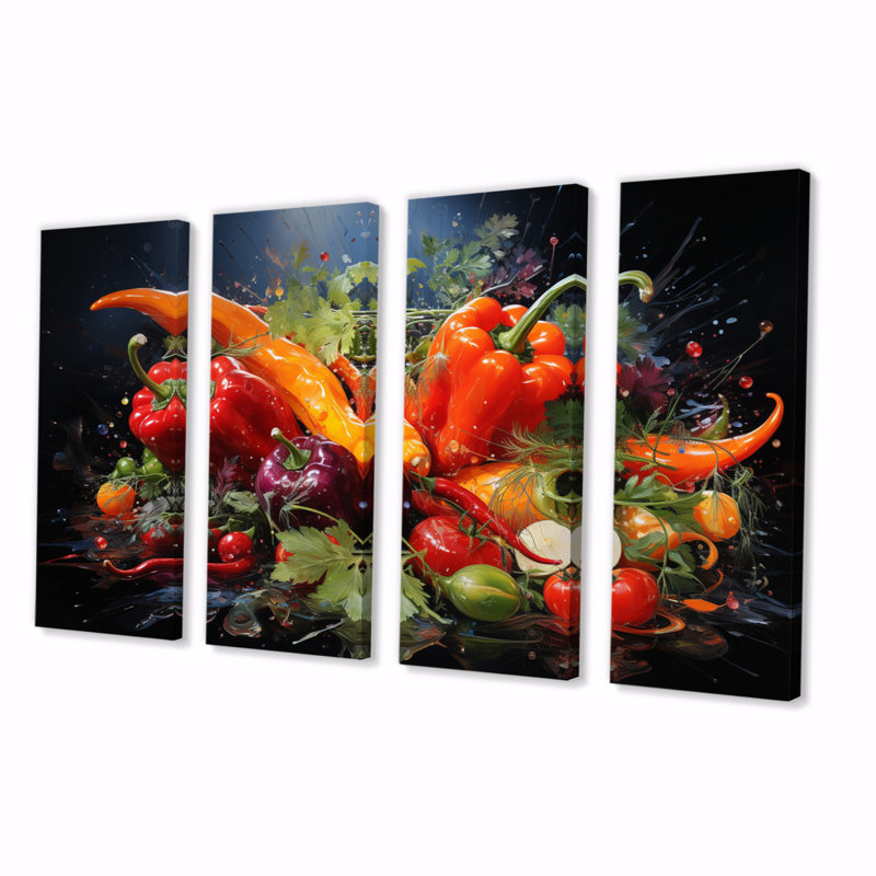 " Vegetable Red Chili Pepper " 4 - Pieces