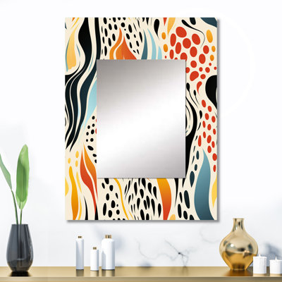 Abstract Coral Reef Multicolor Azure - Abstract Mirror Wall Decor