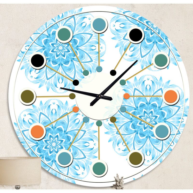 Horloge murale circulaire Mid-Century, Moyenne