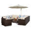 Yancey 5 Seater Rattan Corner Sofa Set