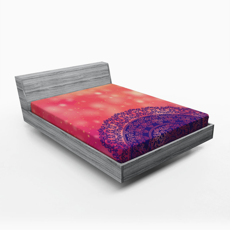 Microfiber Patterned Fitted Sheet, Full Fitted Sheet