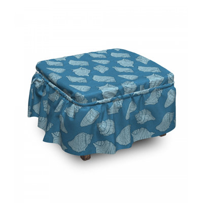 Box Cushion Ottoman Slipcover