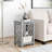 Lund 15.75" Wide Rectangular End Table With 1 Tray And 1 Shelf, Dove Gray-1148782212