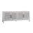 Pentak White Mango Wood Server – Boho Industrial Storage Cabinet