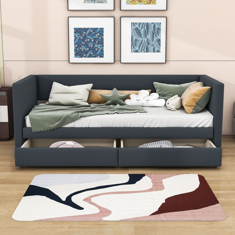 Arij Upholstered Daybed, Gray