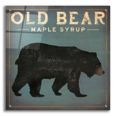 «Old Bear» par Ryan Fowler, art mural en verre acrylique