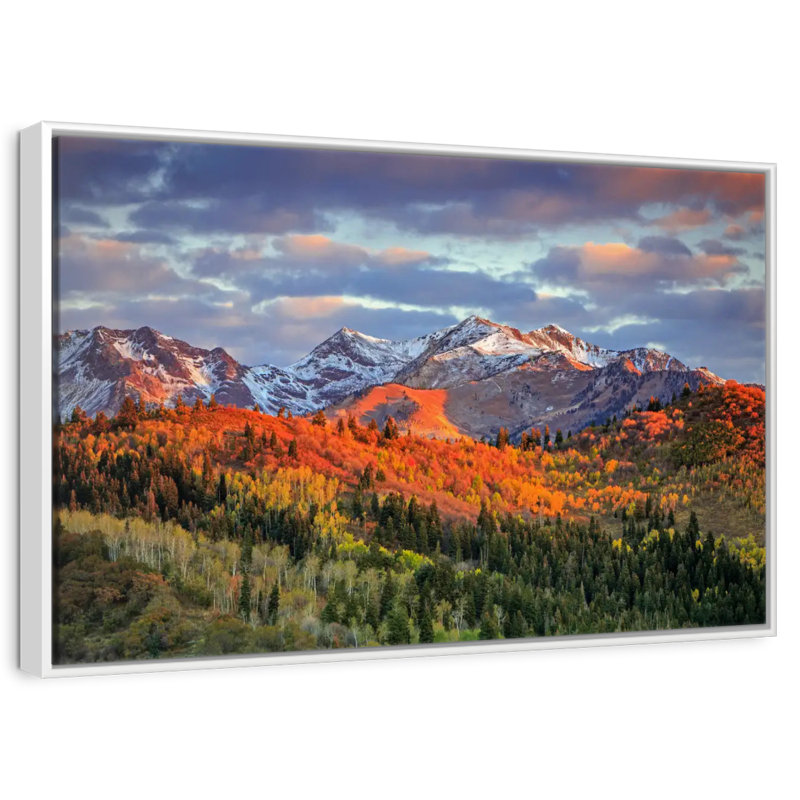 Mont Wasatch, Cadre flottant blanc, 31 po x 21 po