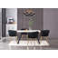Abdurrahim Velvet Dining Chair - Ergonomic Tufted Back and Metal Legs - Button Back Armchair for Dining Room Living Room Restaurants-70052659-123096727