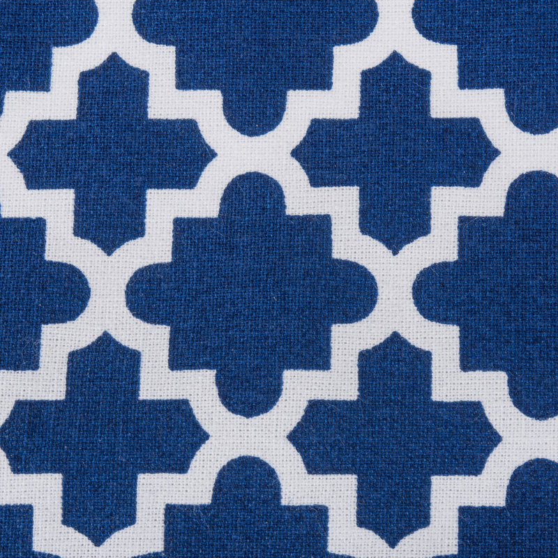 Trung Lattice Tablecloth, 84" x 60", Nautical Blue