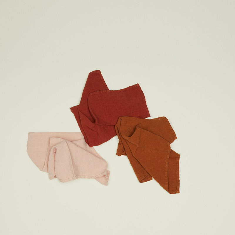 Simple Linen Napkin, Terracotta