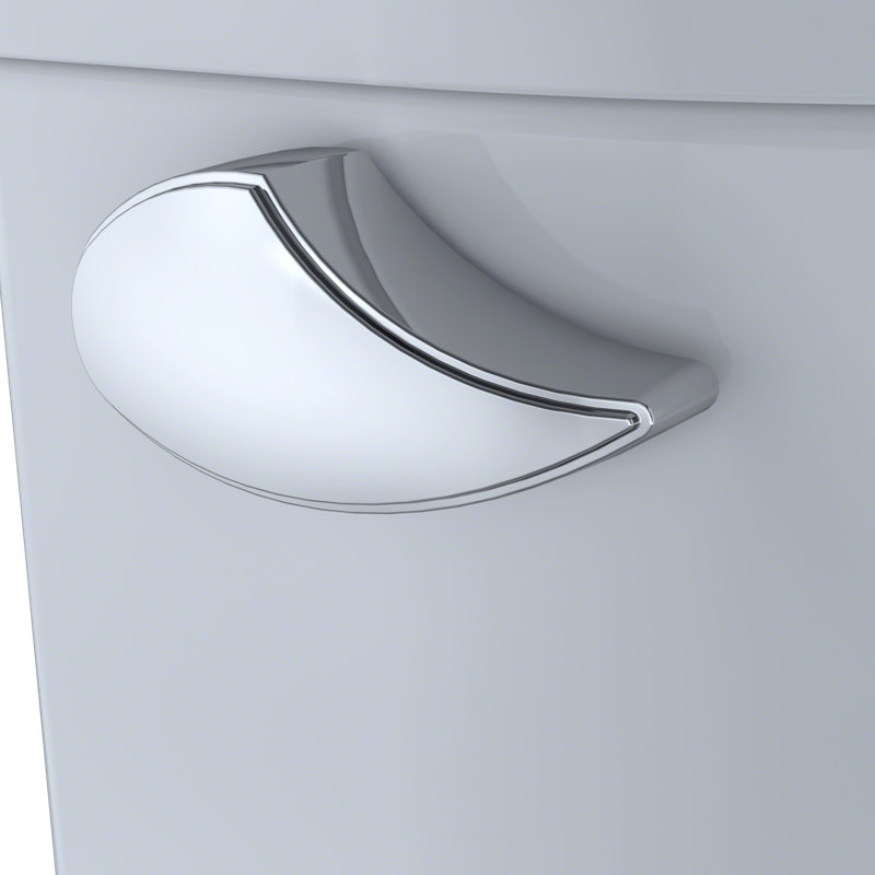 Cotton White High Efficiency Elongated Two-Piece Toilet with Bidet Seat