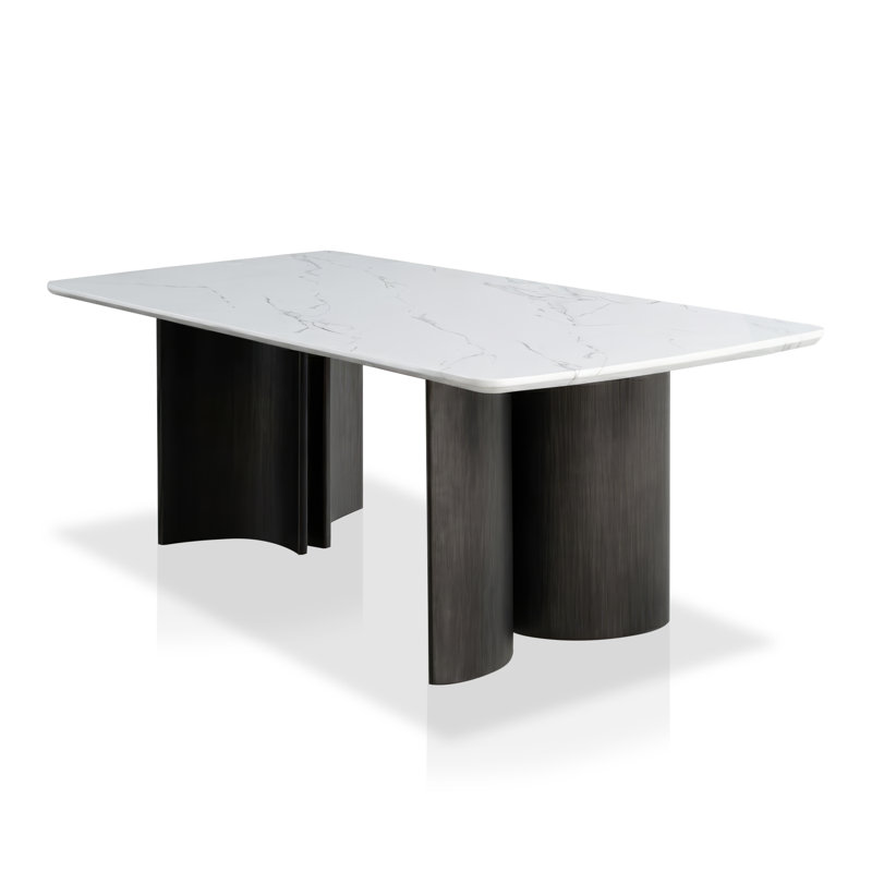 Table de salle à manger Lobos, Blanc