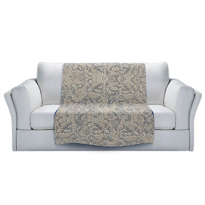 Hand Woven Throw Blanket, 51" W x 60" L