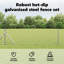 Chain Link Fence With 7 Flanged Posts Galvanised Steel-215825578-215825575