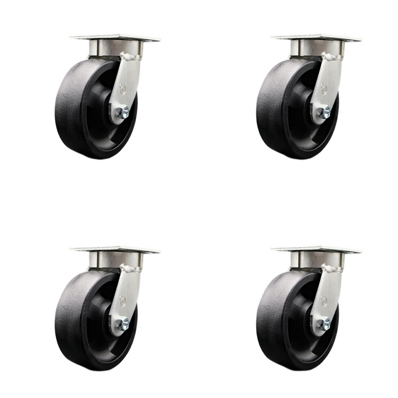 Swivel Top Plate Caster Set
