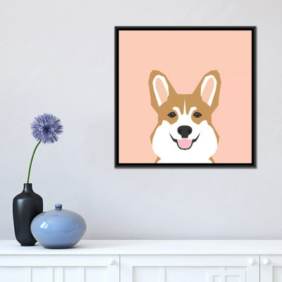 Corgi, impression sur toile tendue