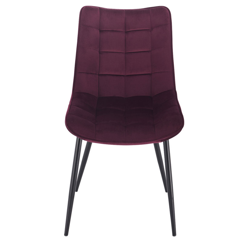 Vassar Upholstered Dining Chair, 4, Maroon