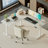75 Inch L Shaped Standing Desk, Electric Height Adjustable Home Office Desk, Large Ergonomic Computer Desk with 3 Memory Buttons, Cable Management, Corner Desk for Home & Office Workstations, Rustic Brown-2007457996-2006470394