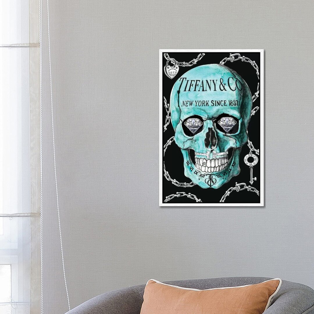 Leinwandbild Tiffany Skull